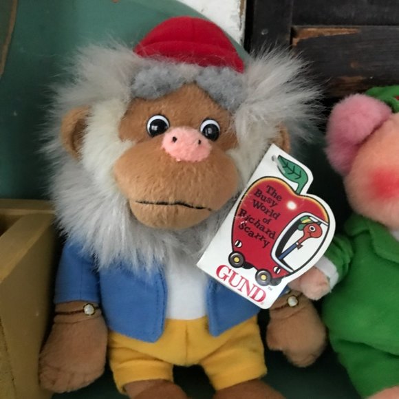 Richard Scarry Sergeant Murphy, Bananas Gorilla, Frumble Pig Gund Plush - Picture 2 of 6